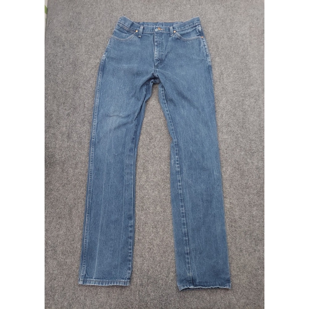 Wrangler 13MWZ Jeans 34x36 (Tag 34x38) Blue Western Cowboy Rancher Cotton